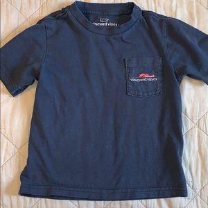 Navy & Pink Vineyard Vines Pocket T -